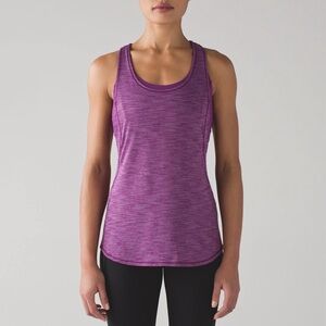 Lululemon On Track Tank Heathered Aurora size 6